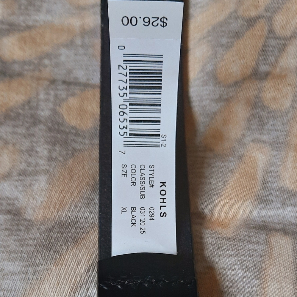 Genuine leather NWT black belt size XL. - Picture 11 of 12